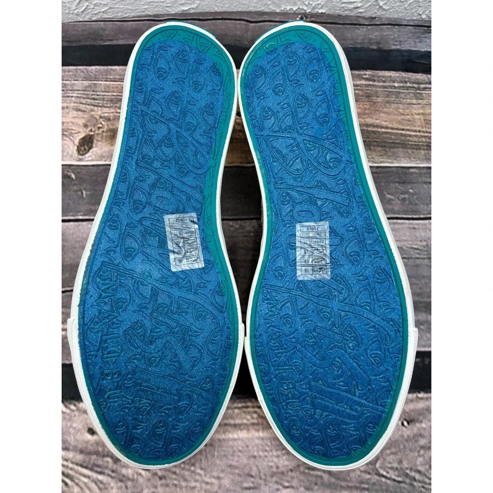 Blowfish Malibu Camo Canvas Slip On Sneakers Distressed Camouflage